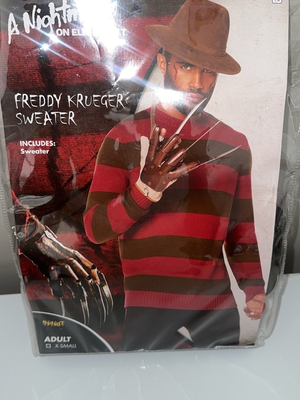 Freddy Striped Crewneck Sweater in Red and Brown by Freddy
